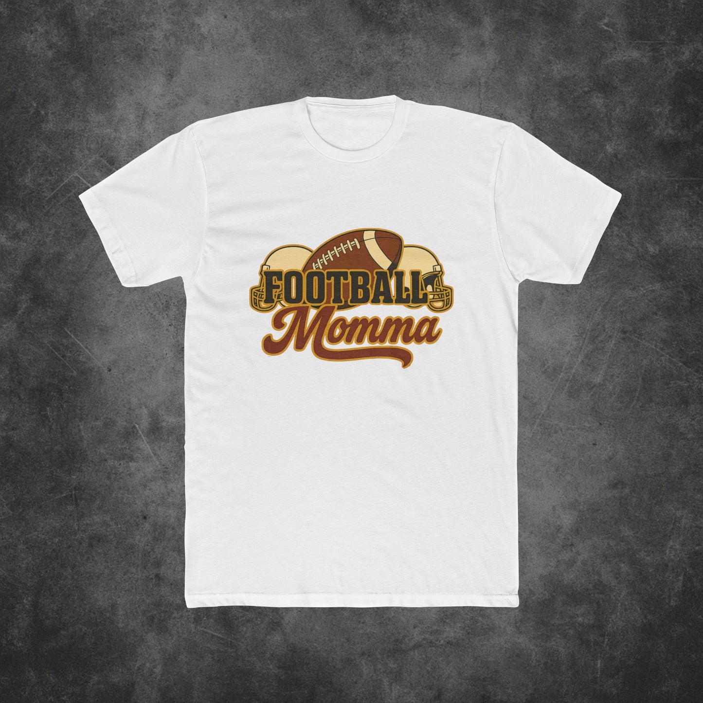 Unisex Cotton Crew Tee - "Football Momma" Design