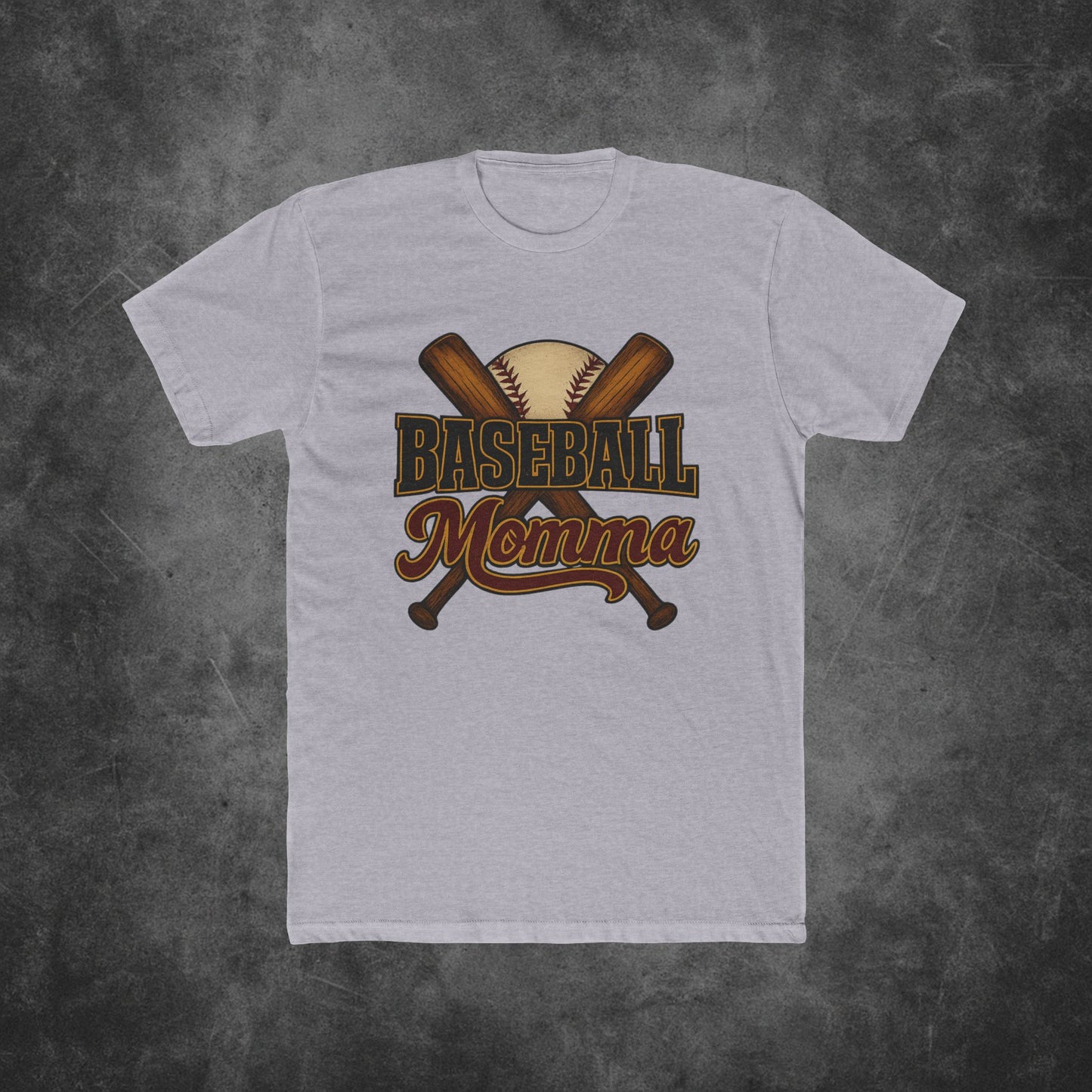 Unisex Cotton Crew Tee - "Baseball Momma" Design
