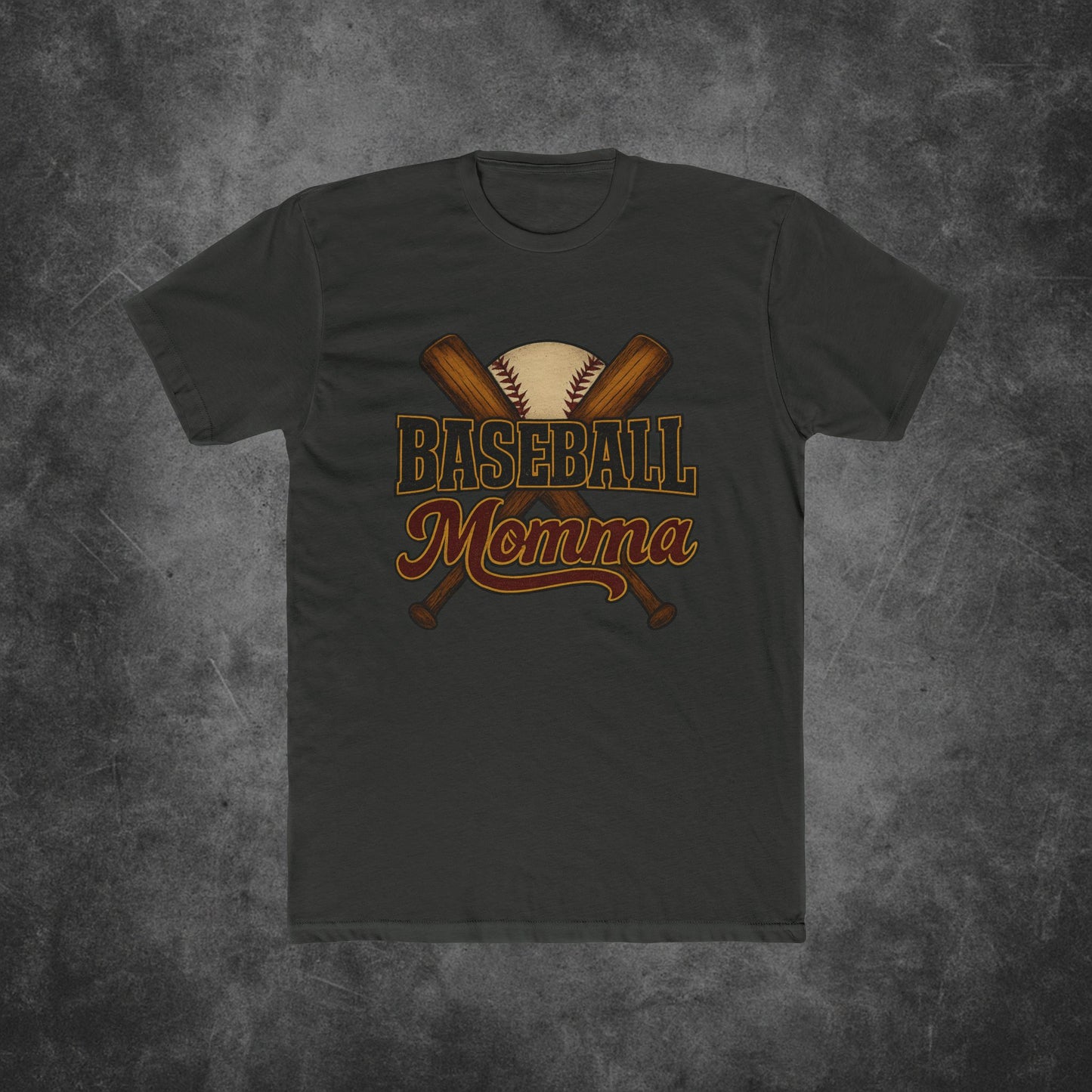 Unisex Cotton Crew Tee - "Baseball Momma" Design