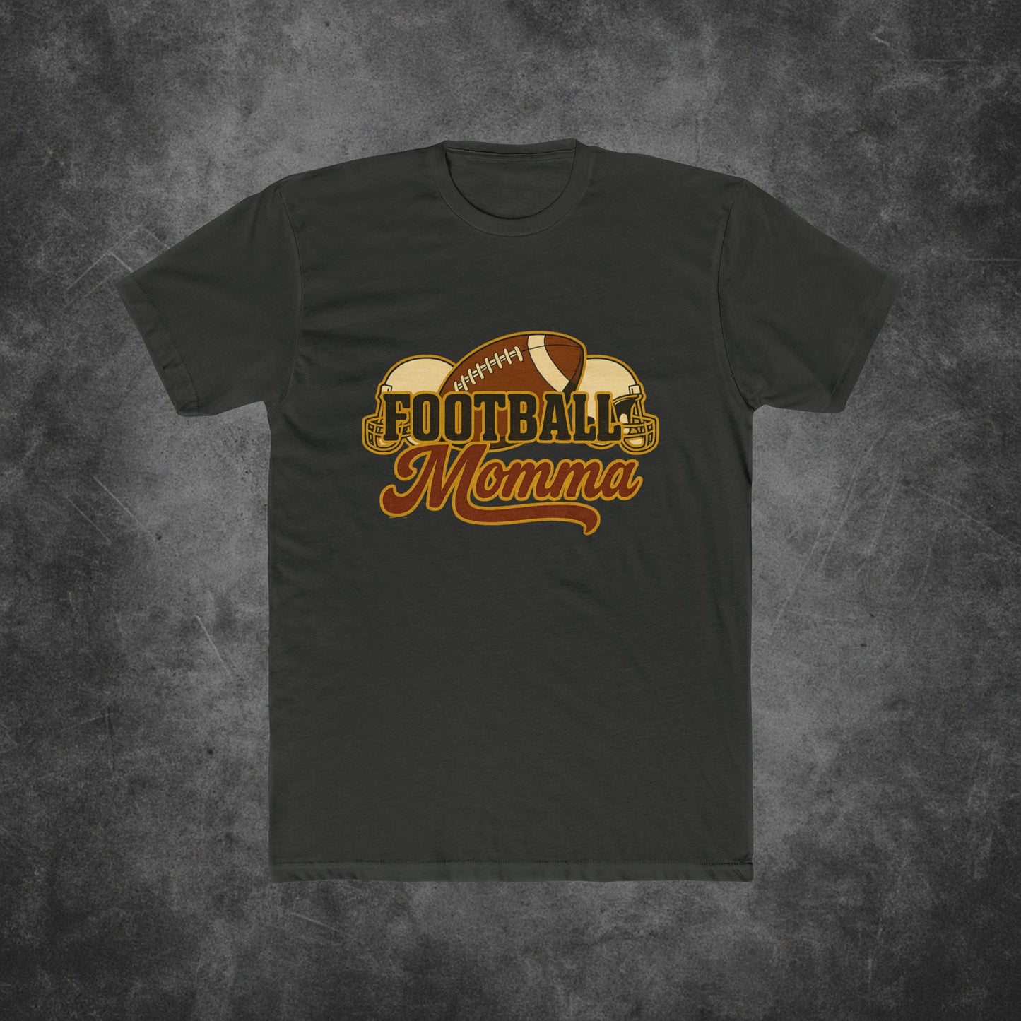 Unisex Cotton Crew Tee - "Football Momma" Design