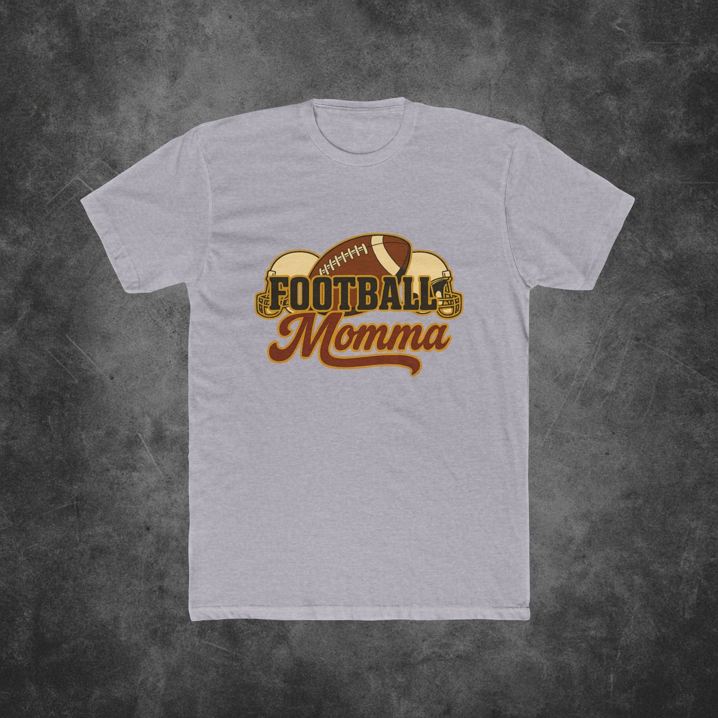 Unisex Cotton Crew Tee - "Football Momma" Design